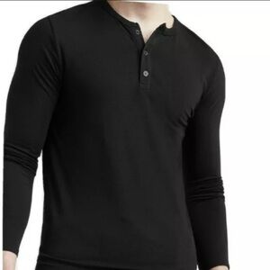 Copper & Oak Cotton Long Sleeve Men’s Henley Shirt